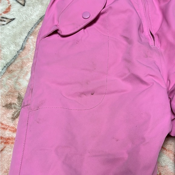Girls pink Obermeyer Snow pants, 6 - Picture 2 of 6